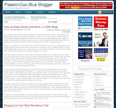 PassionDuo Blue Template