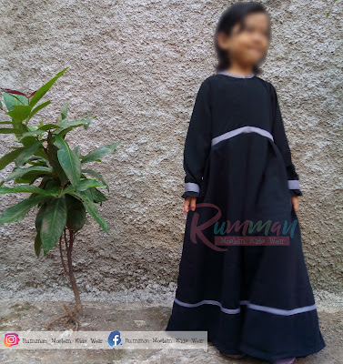 Model Baju Gamis Anak Syar'i Hitam