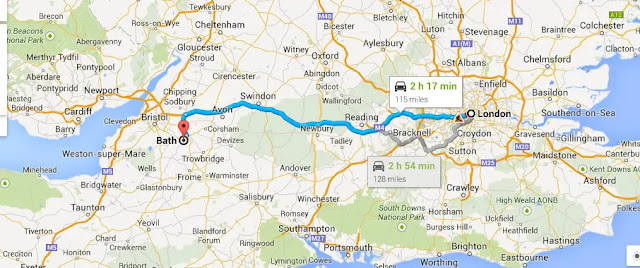 How far away is London from Bath?