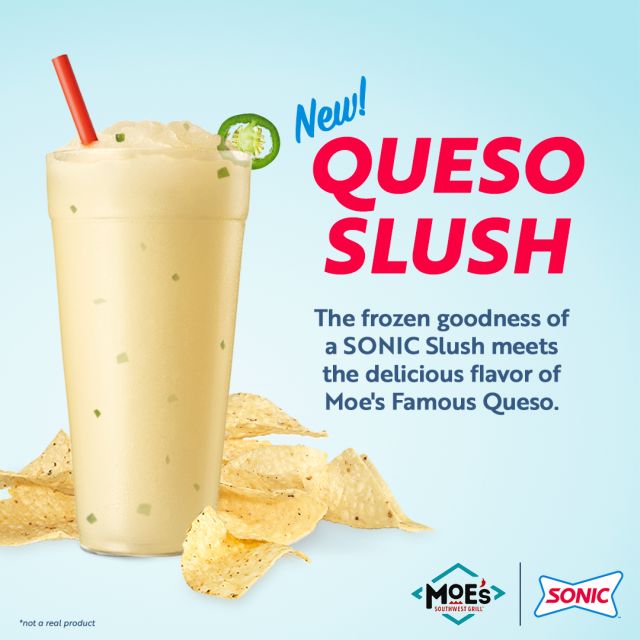 Sonic x Moe's Queso Shake.