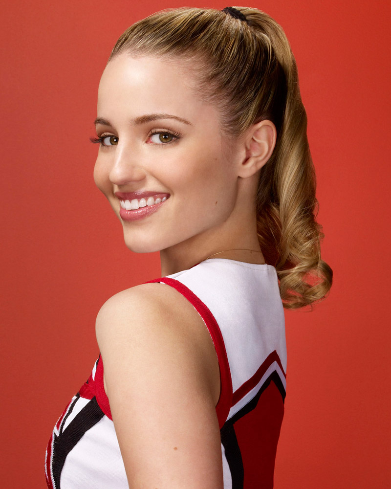 glee, dianna agron, quinn febray