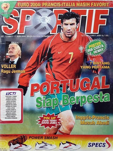 SOCCER MAGAZINE COVER LUIS FIGO OF PORTUGAL