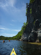 Lots of huge cliffs along the western side of Paradise Sound (paradise sound )