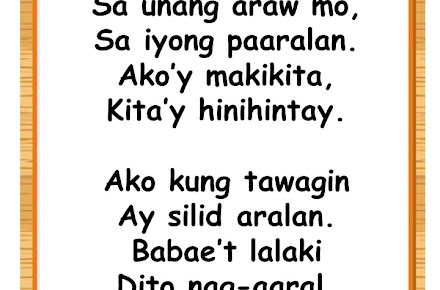 Tagalog Passages about School 