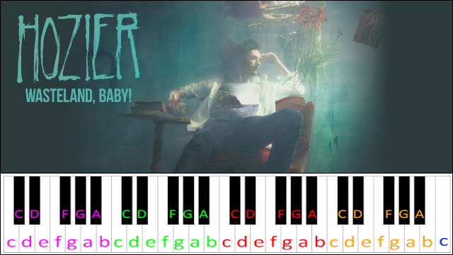 Wasteland, Baby! by Hozier Piano / Keyboard Easy Letter Notes for Beginners