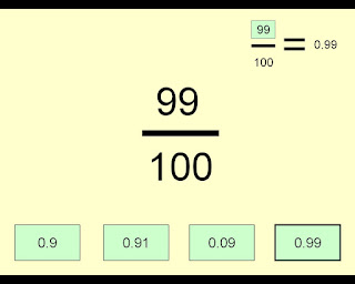 99/100 converts to 0.99 © Katrena