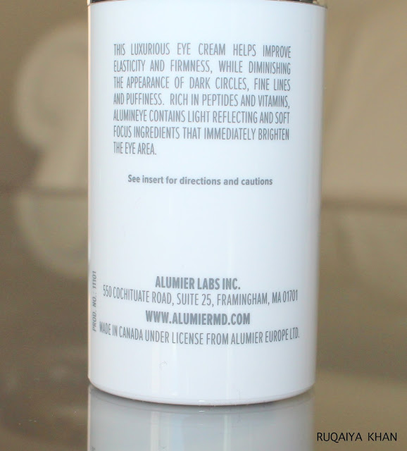 ALUMIER MD AluminEye Brightening Eye Cream Review