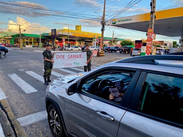 HEDA realiza blitz educativa para incentivar doação de sangue em Parnaíba