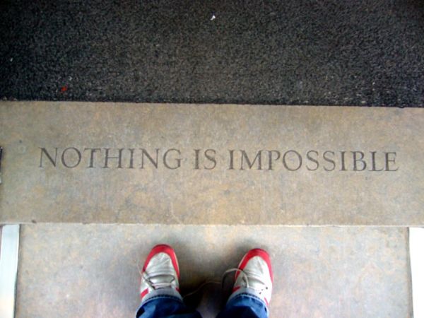 Clip Art Image: With God Nothing Shall Be Impossible, Luke 1:37