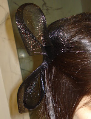 I've been wearing my big ass black net hair bow for a couple of years now
