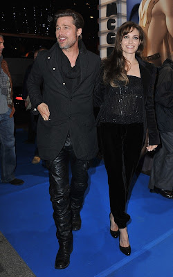Brad Pitt and Angelina Jolie at the Paris premiere of 