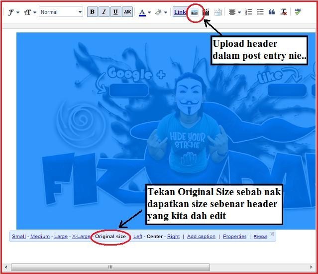 Fizgraphic: Tutorial Blog - Header Transparent, Bila 