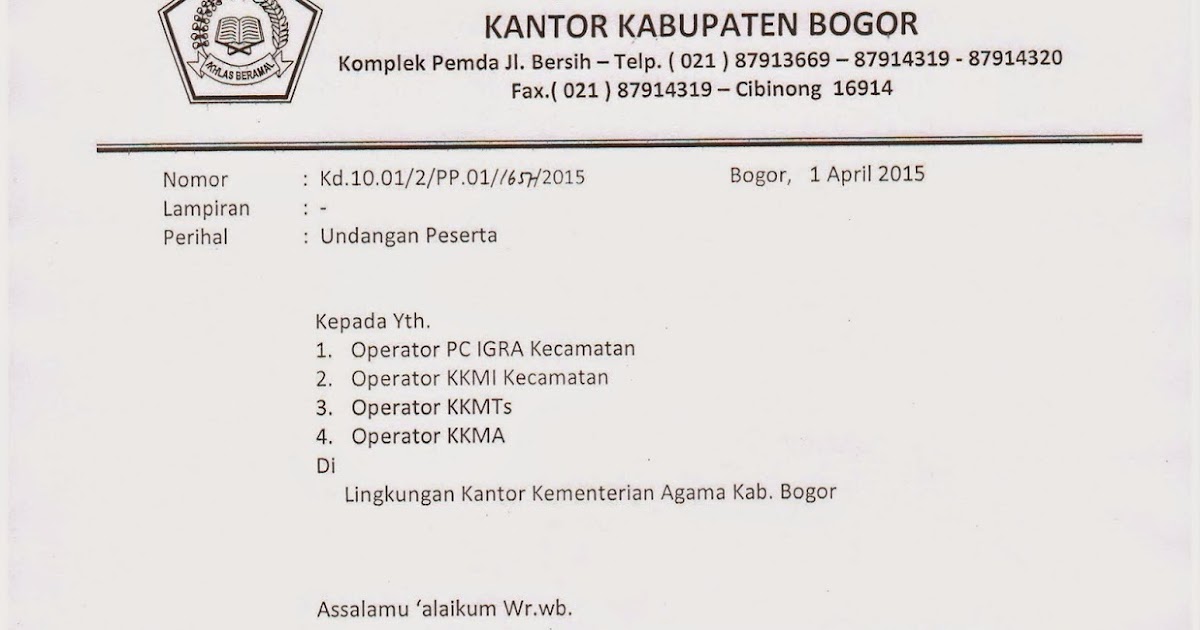 Undangan Sosialisasi Evaluasi data Pendidikan dan Emis On 