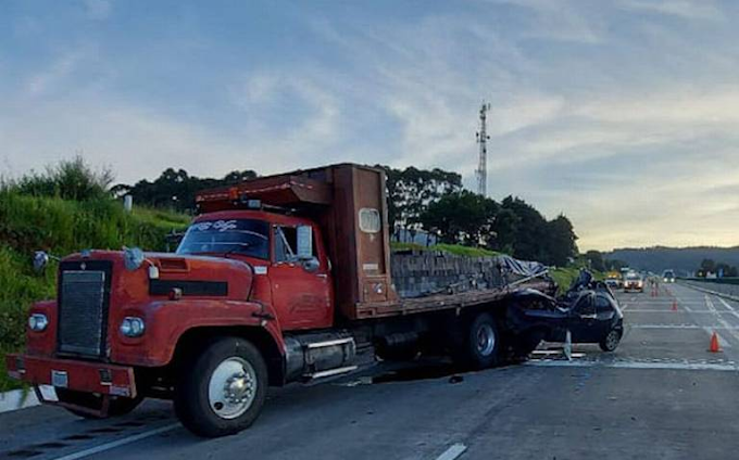 Fallece copiloto tras accidente en la México-Puebla