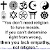 You don't need religion to have morals. If you can't determine right from wrong then you lack empathy, not religion. 