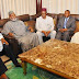 Pictures of President Jonathan watching the election collation results