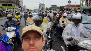 In Benin its easy to catch a mototaxi