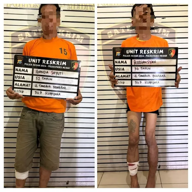 Penangkapan dan Penembakan Kawanan Maling Motor di Medan