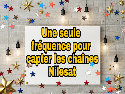 Une seule fréquence la plus puissante pour avoir toutes les chaînes de Satellite Nilesat 201 7.0° Ouest