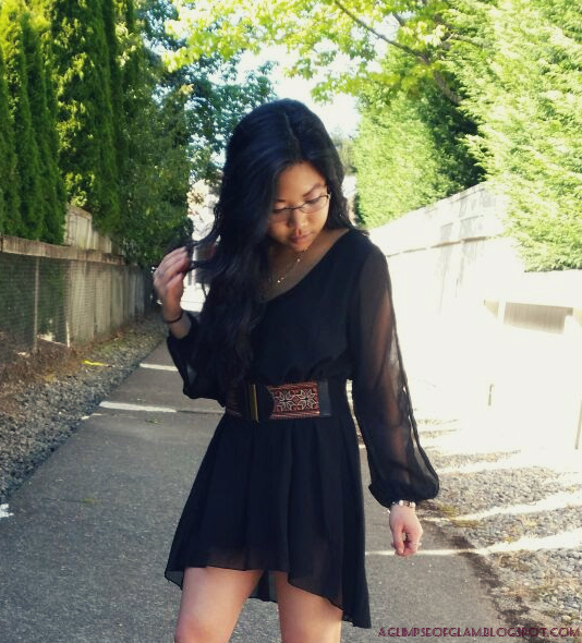 OOTD Inspo Boho Chic LBD ft Banggood - Andrea Tiffany aglimpseofglam