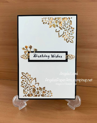 Angela Lovel, Angela's PaperArts: Gilded Stampin' Up! Last a Lifetime birthday card