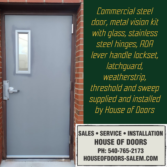 Commercial doors, frames and hardware