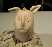 Moomin whippet with paper clay. Mike bakes and cooks a lot.