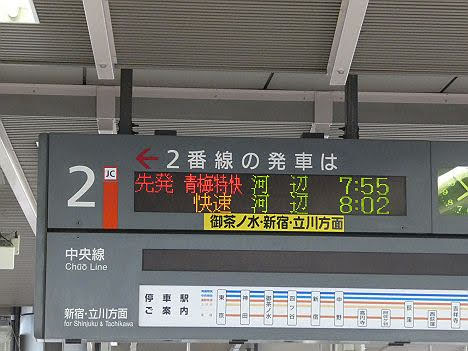 中央線・青梅線　ホリデー快速おくたま1号　河辺行き　E233系(2022.10運行)