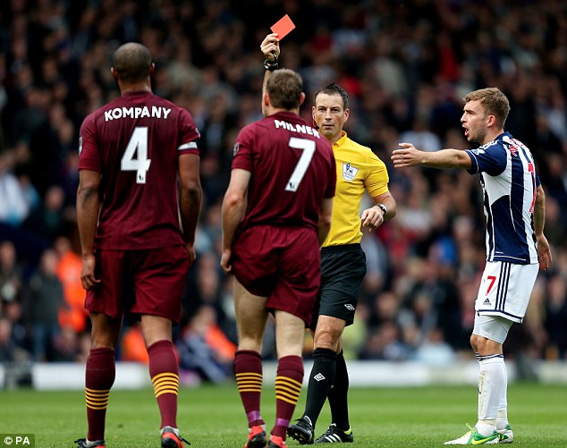 Hasil Pertandingan West Bromwich vs Manchester City 1-2