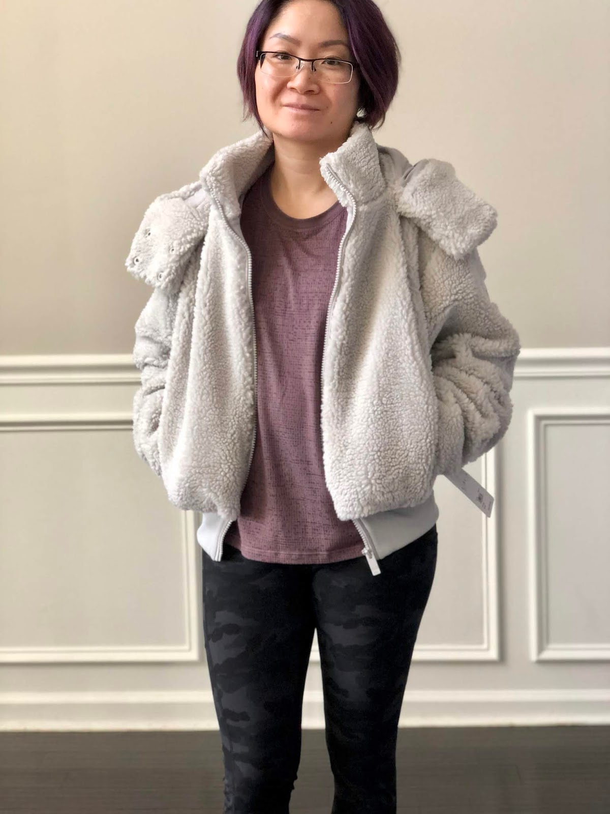 ALO FOXY SHERPA JACKET, A REVIEW OF THE SWEAT APP (BBG)