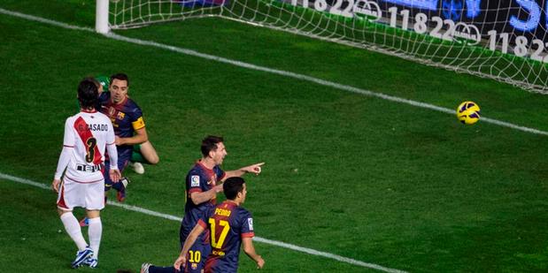 Hasil Pertandingan Rayo Vallecano vs Barcelona 0-5, La Liga 28 Okt 2012