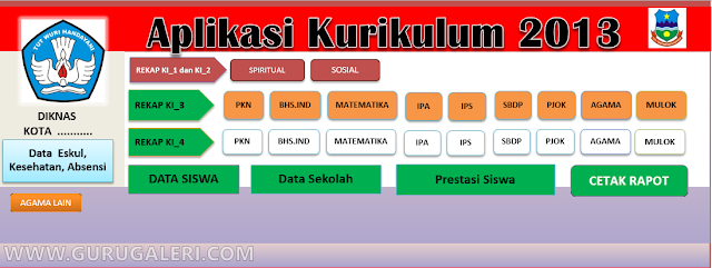 Download Aplikasi Raport Kurikulum 2013 Hasil Revisi 2016-2017