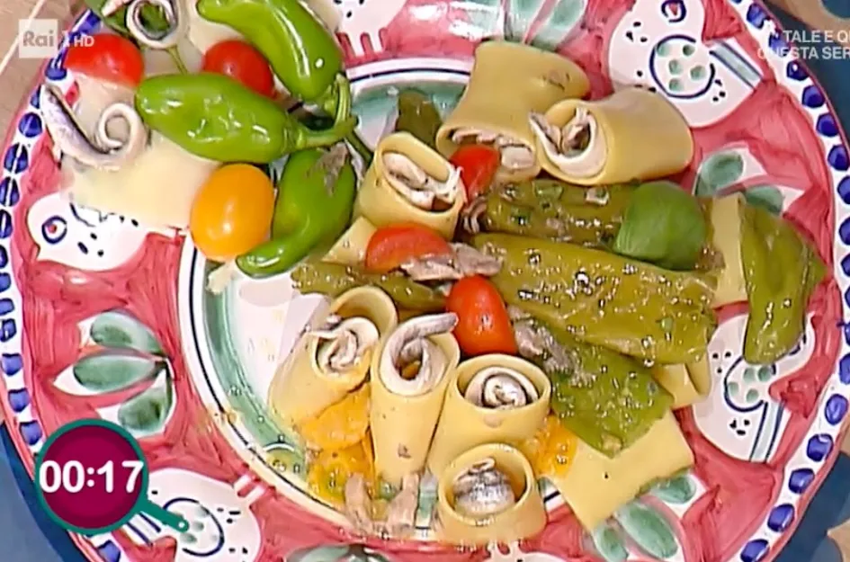 Paccheri con alici e friggitelli
