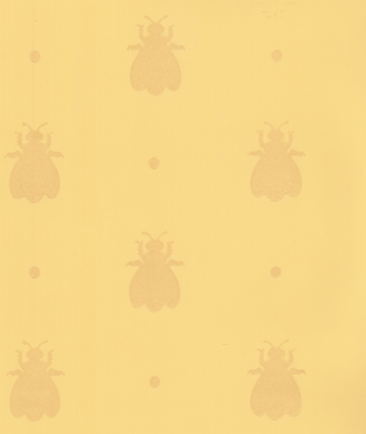 yellow wallpaper. Instead of paint, wallpaper is