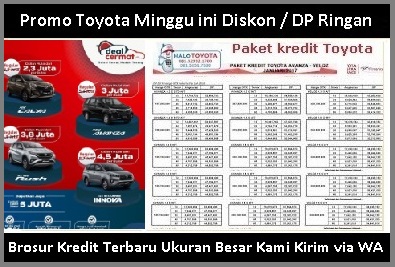 Brosur Harga Kredit Mobil Toyota Calya Surabaya simulasi