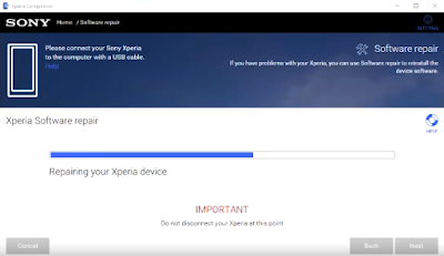 Cara Flash Sony Xperia All Type Dengan Sony Companion