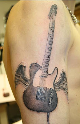 guitar tattoo designs for girls on tattoo design images for girls and women so the forearm