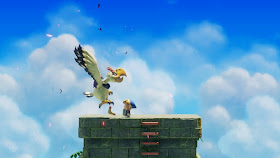 Link defeats the Evil Eagle with his Boomerang