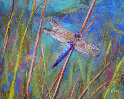 dragonfly art pictures. #39;Dragonfly at the Pond#39; 8x10