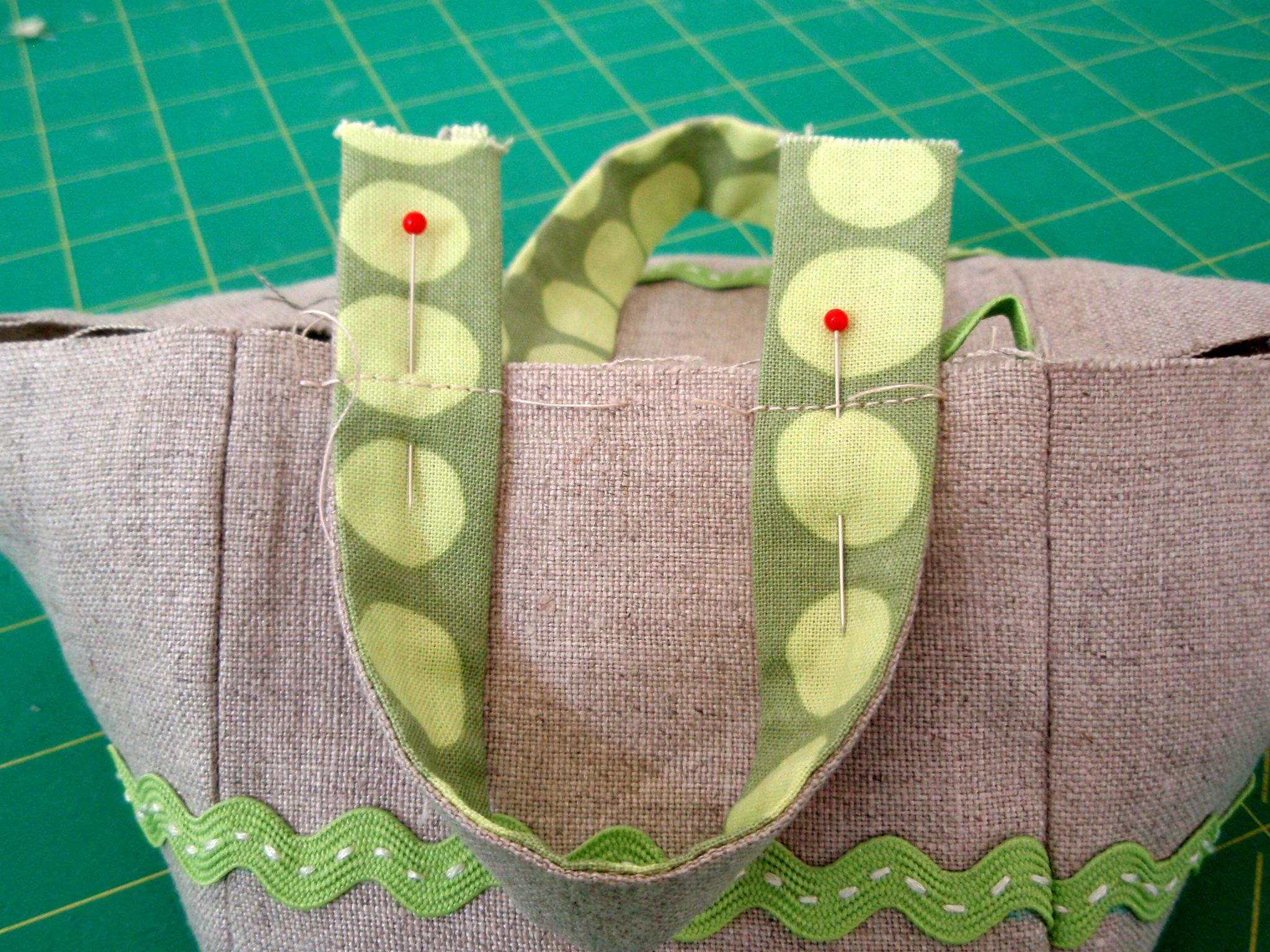 Linen Sewing Basket Tutorial