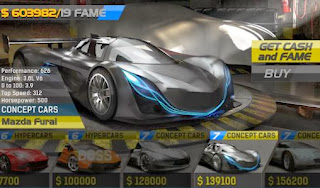 Screenshots of the Drag race 3D 2: Supercar edition for Android tablet, phone.