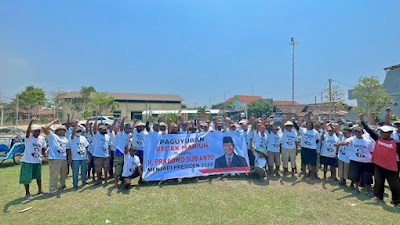 Ratusan Tukang Becak Deklarasikan Mendukung Prabowo Di Pilpres 2024