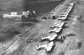 P-36 Hawks of the 18th Pursuit Squadron lined up at Elmendorf Field, Alaska, 23 August 1941 worldwartwo.filminspector.com