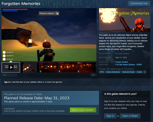 Forgotten Memories on Steam