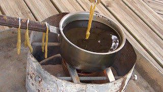 technique de bougie à l'ancienne