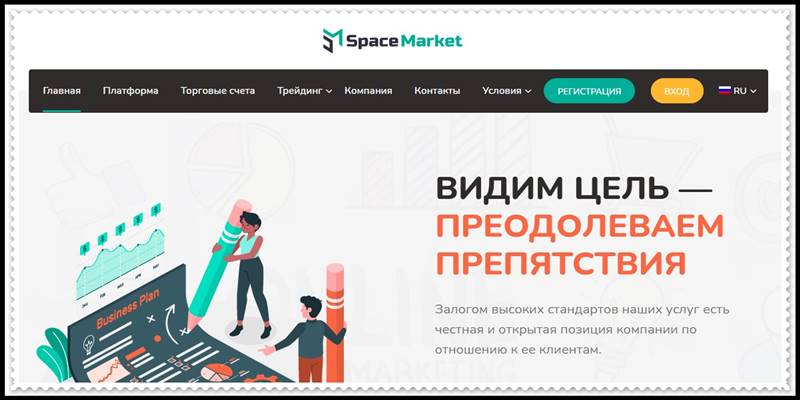 Мошеннический сайт spacemarket.pro – Отзывы, развод! Компания SpaceMarket мошенники