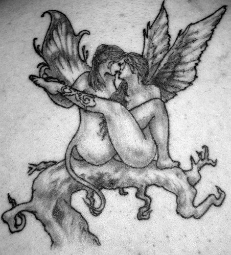 Angel Tattoos Design The actual meaning associated with angels and their 