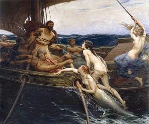 Ulises y las sirenas. de Herbert James Draper