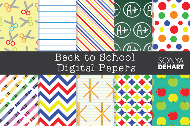 Teacher gift ideas, Silhouette Cameo, Silhouette tutorial, digital papers, back to school