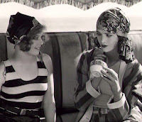 Vintage summer girl, women, 1920s, drink, parasol